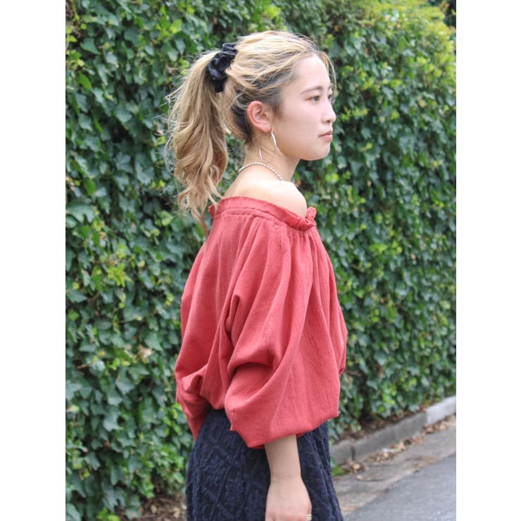 楊柳オフショルボリュームブラウス | Ungrid | 詳細画像18 