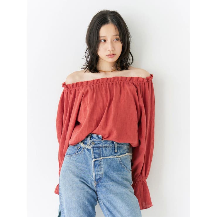楊柳オフショルボリュームブラウス | Ungrid | 詳細画像2 