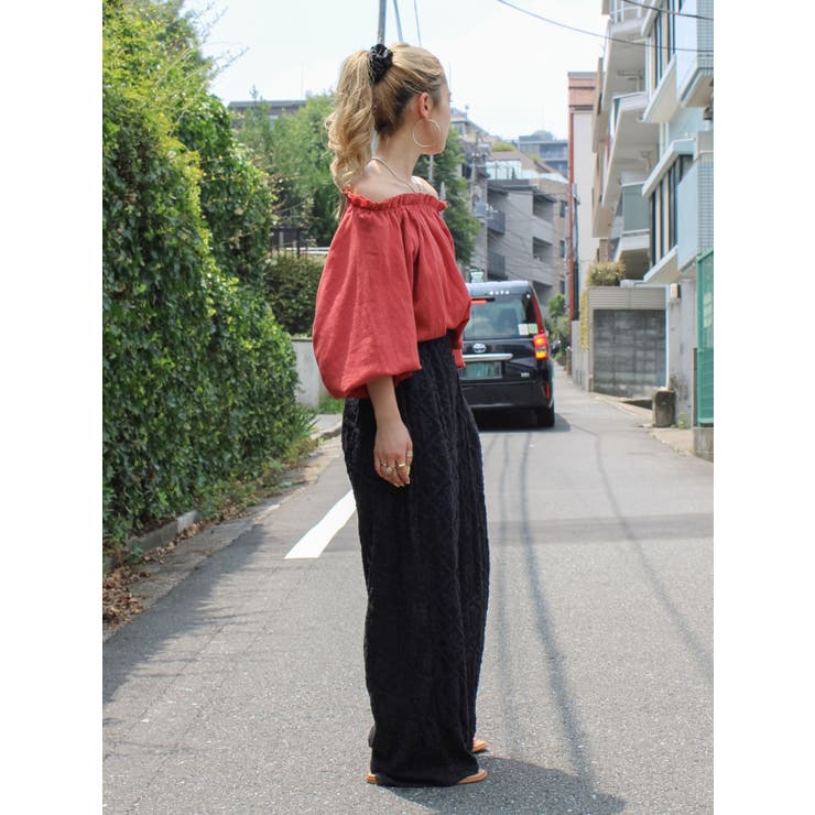 楊柳オフショルボリュームブラウス | Ungrid | 詳細画像21 