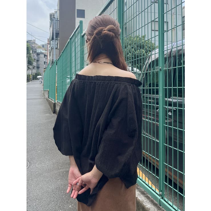 楊柳オフショルボリュームブラウス | Ungrid | 詳細画像25 