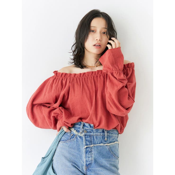 楊柳オフショルボリュームブラウス | Ungrid | 詳細画像4 