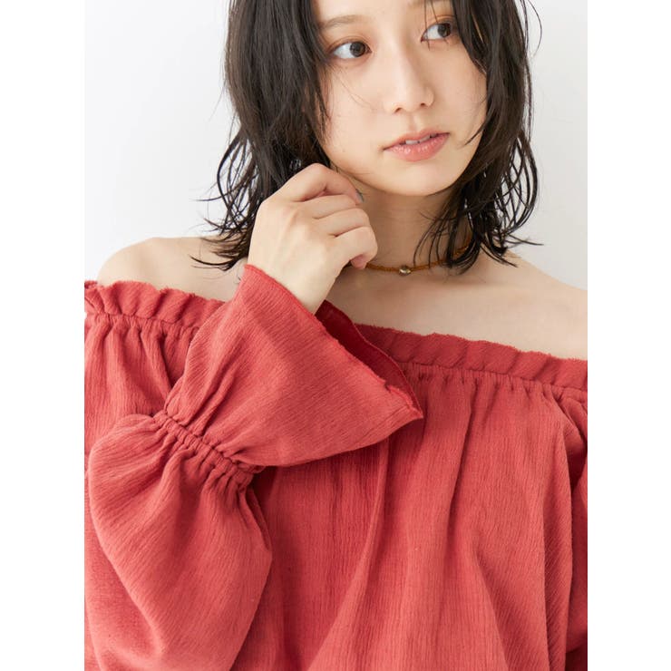 楊柳オフショルボリュームブラウス | Ungrid | 詳細画像5 
