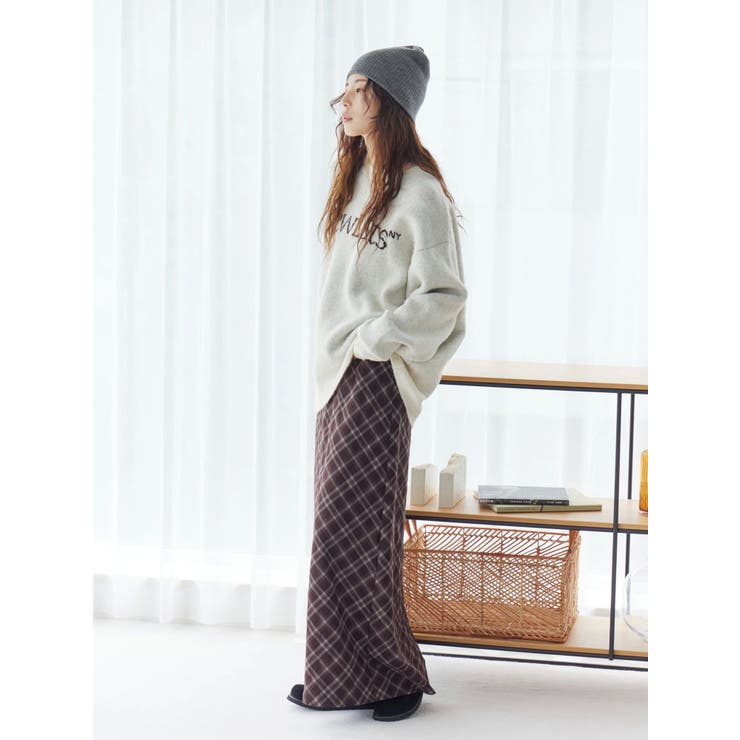 チェックアイラインスカート | Ungrid | 詳細画像10 