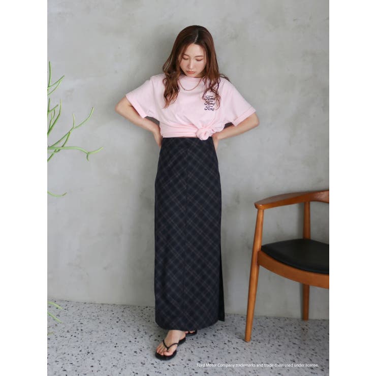 チェックアイラインスカート | Ungrid | 詳細画像14 