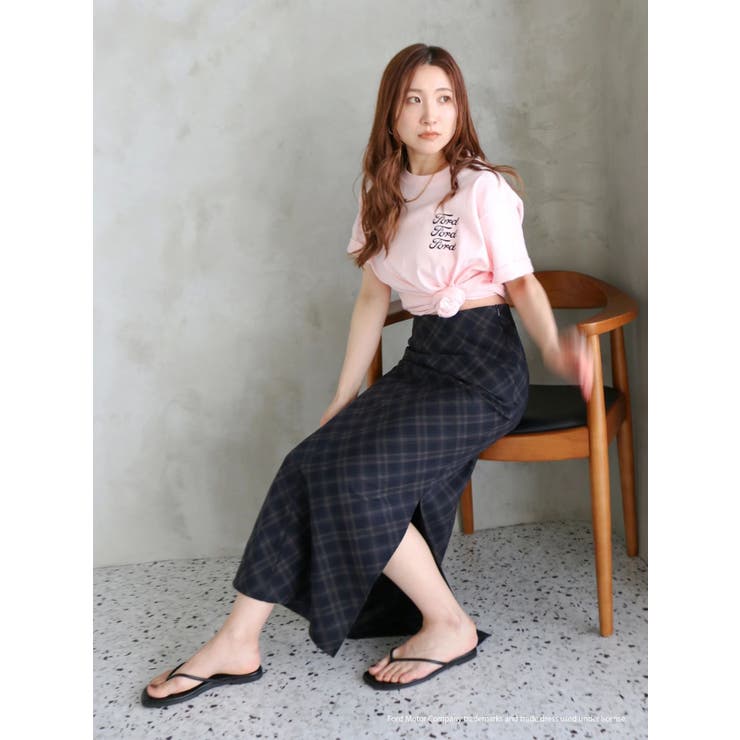 チェックアイラインスカート | Ungrid | 詳細画像16 