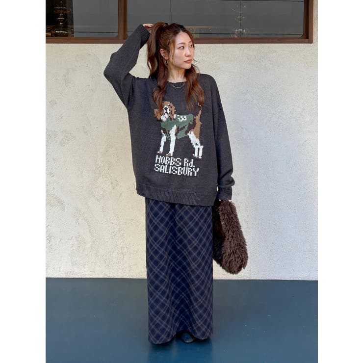 チェックアイラインスカート | Ungrid | 詳細画像17 