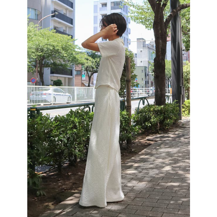 カットジャカードフィトフレアスカート | Ungrid | 詳細画像12 