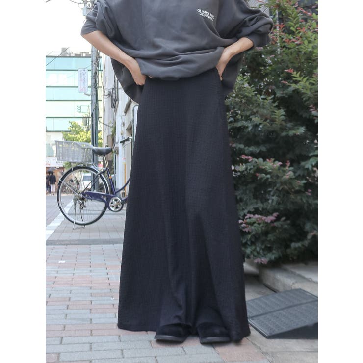 カットジャカードフィトフレアスカート | Ungrid | 詳細画像2 