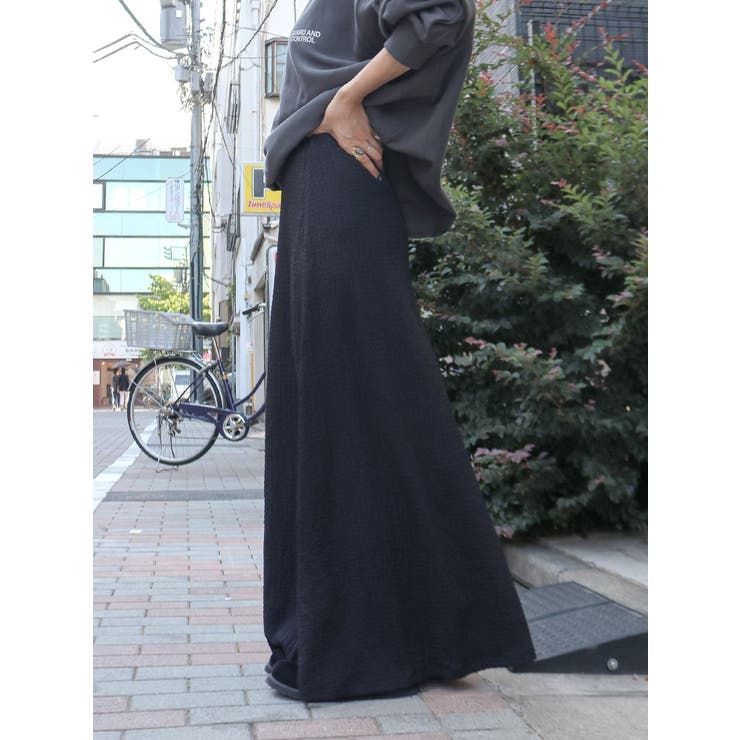 カットジャカードフィトフレアスカート | Ungrid | 詳細画像3 