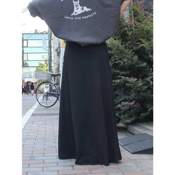 カットジャカードフィトフレアスカート | Ungrid | 詳細画像4 