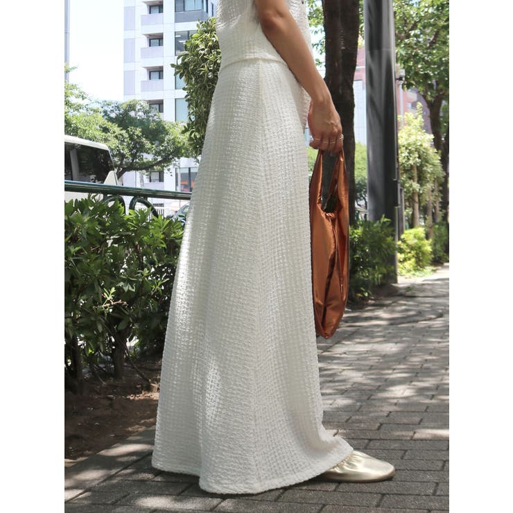 カットジャカードフィトフレアスカート | Ungrid | 詳細画像9 