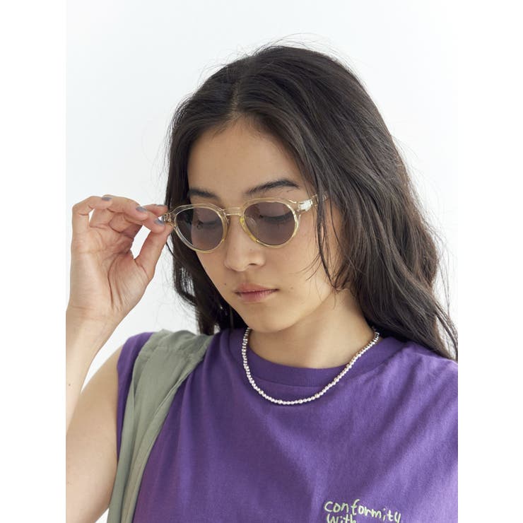 クリアフレームブルーレンズサングラス | Ungrid | 詳細画像2 