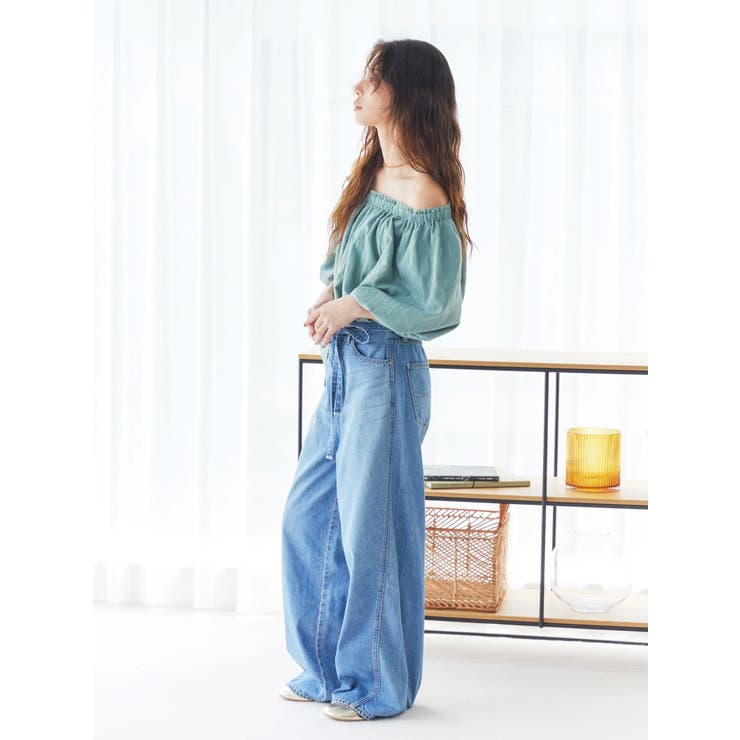 ウエストベルトデザインデニム | Ungrid | 詳細画像14 