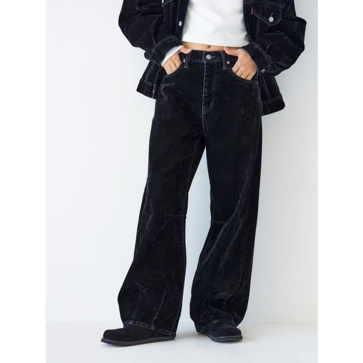 フロッキー起毛デニムジャケット カーブデニム Ungrid（アングリッド