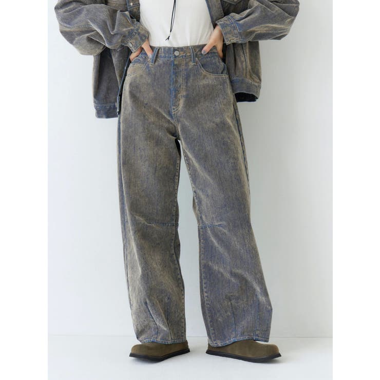 フロッキー起毛カーブデニム[品番：MKSW0065190]｜Ungrid（アン