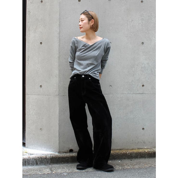 フロッキー起毛カーブデニム[品番：MKSW0065190]｜Ungrid（アン