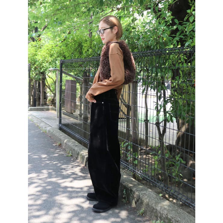 ungrid フロッキー起毛カーブデニム セール】フロッキー起毛カーブデニム（デニムパンツ）｜Ungrid（アン