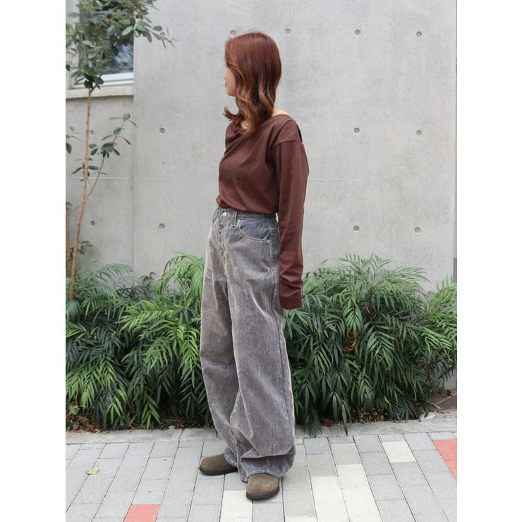 ungrid フロッキー起毛カーブデニム セール】フロッキー起毛カーブデニム（デニムパンツ）｜Ungrid（アン