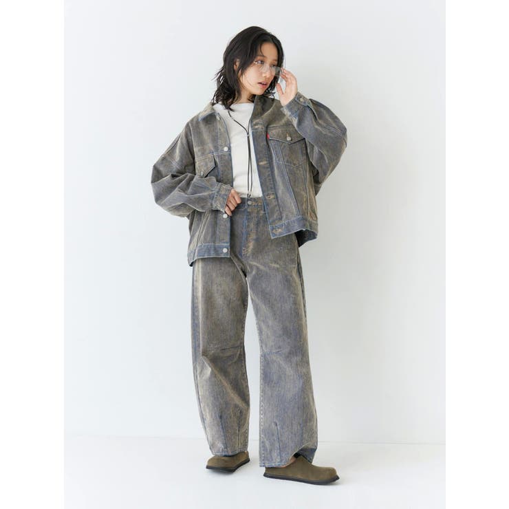 フロッキー起毛カーブデニム[品番：MKSW0065190]｜Ungrid（アン