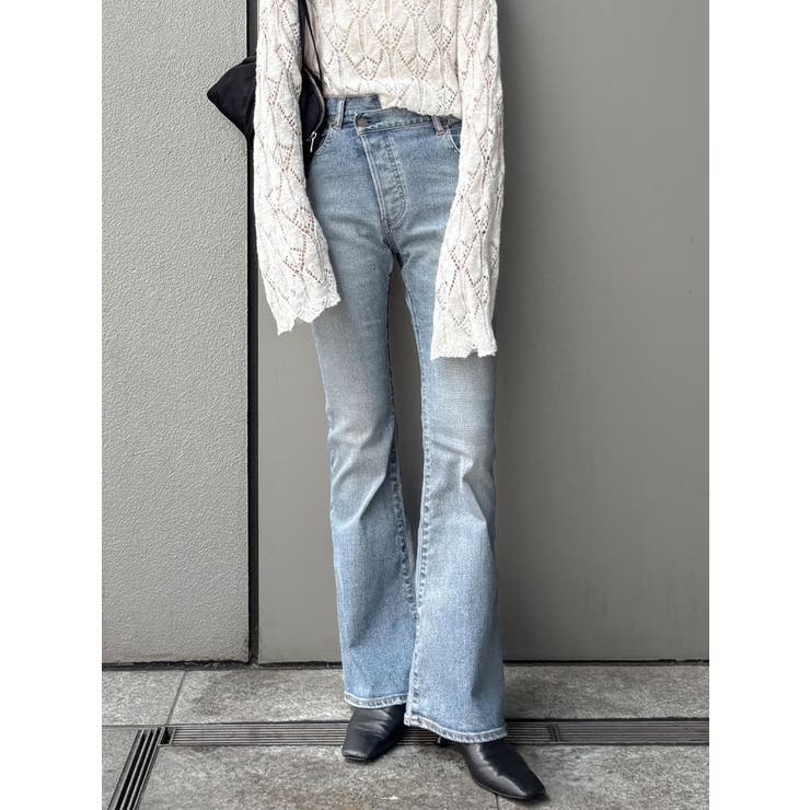 ハイウエストストレッチフィットフレアデニム | Ungrid | 詳細画像1 