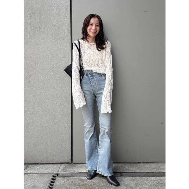 ハイウエストストレッチフィットフレアデニム | Ungrid | 詳細画像4 