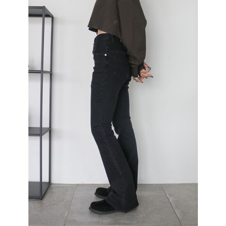 ハイウエストストレッチフィットフレアデニム | Ungrid | 詳細画像7 