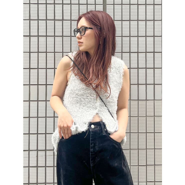 シャギーニットベスト | Ungrid | 詳細画像10 