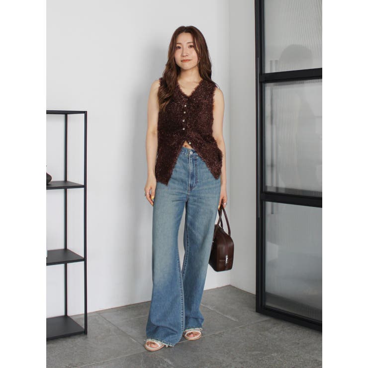 シャギーニットベスト | Ungrid | 詳細画像4 