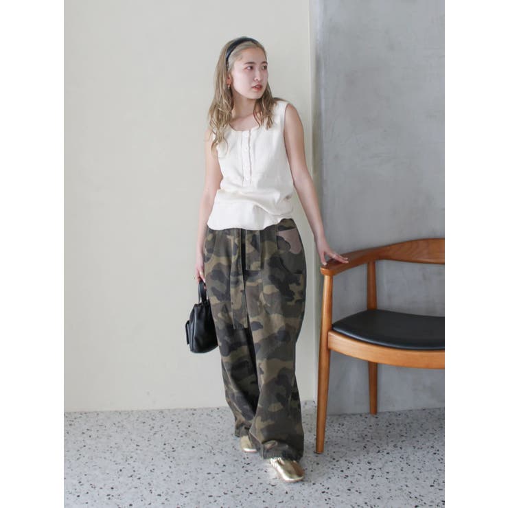 ヘンリーネックデザインタンクトップ | Ungrid | 詳細画像19 