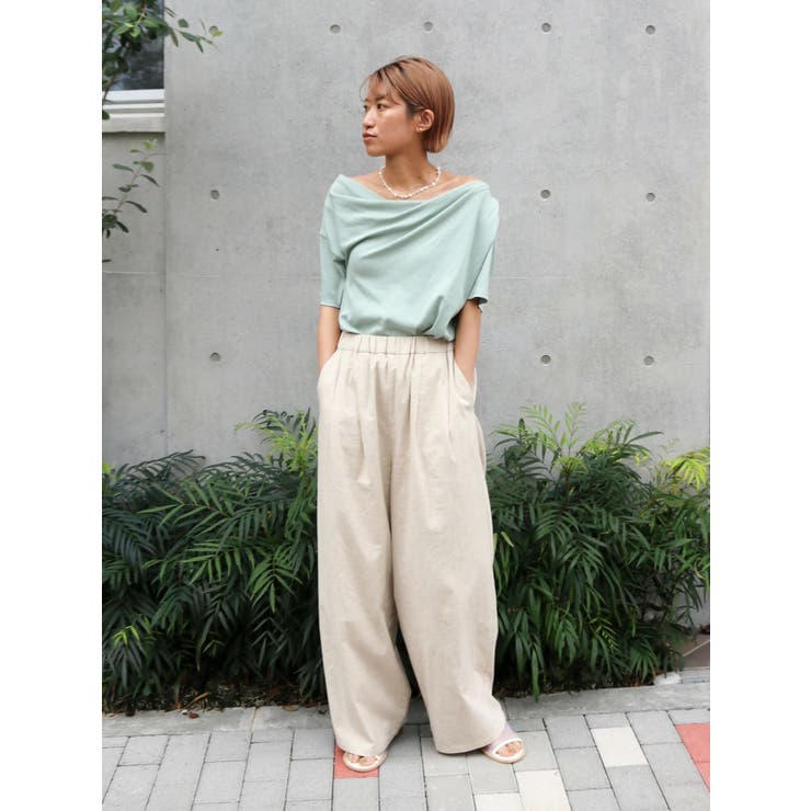 タックデザインオフショルTee | Ungrid | 詳細画像10 