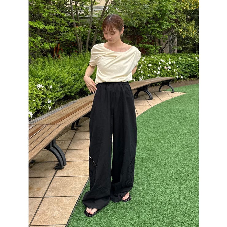 タックデザインオフショルTee | Ungrid | 詳細画像25 