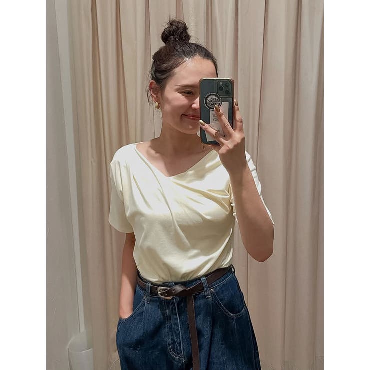 タックデザインオフショルTee | Ungrid | 詳細画像26 