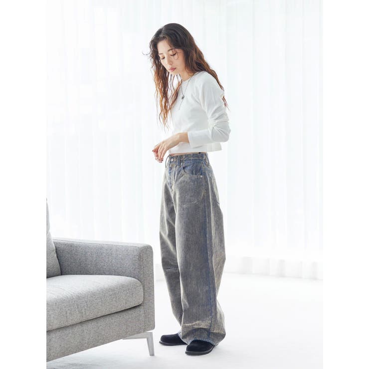 クロップドハニカムロングスリーブTee | Ungrid | 詳細画像13 