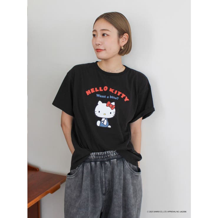 ハローキティーコラボ】ロゴデザインTee[品番：MKSW0066374]｜Ungrid