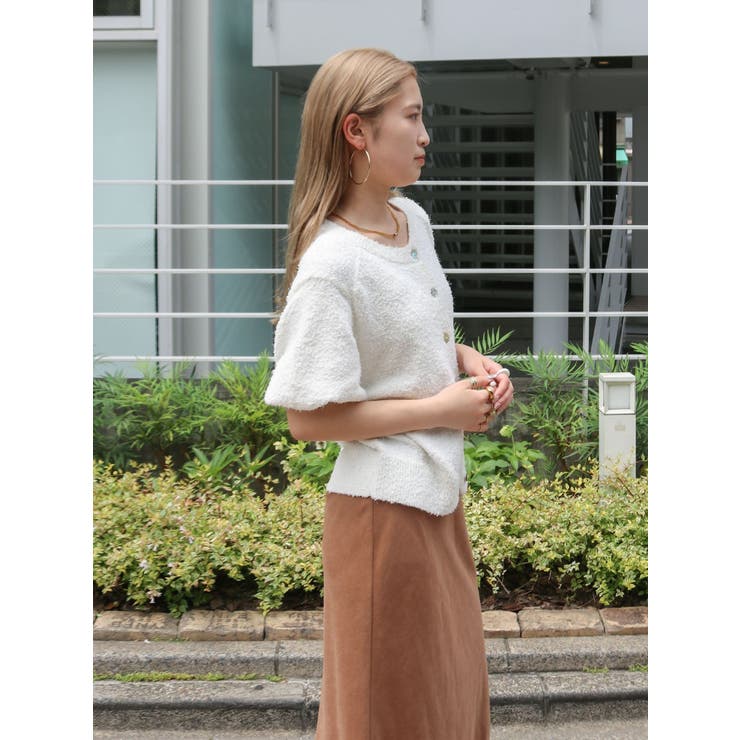 ハーフスリーブニットカーデ | Ungrid | 詳細画像7 