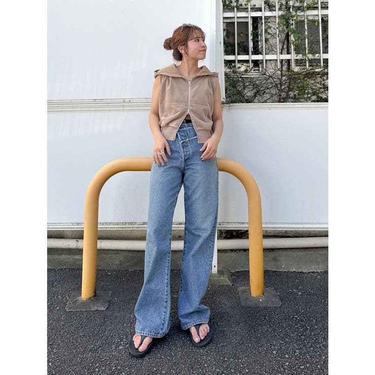 ヴィンテージウォッシュジップノースリパーカー | Ungrid | 詳細画像22 