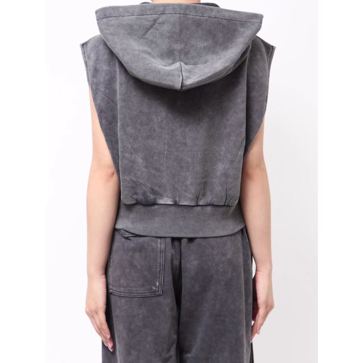 ヴィンテージウォッシュジップノースリパーカー | Ungrid | 詳細画像28 