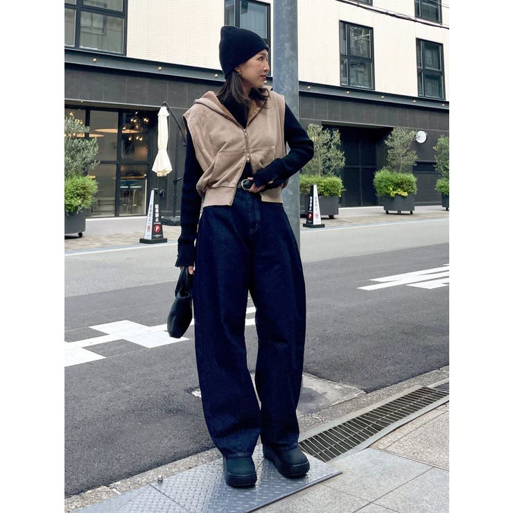 ヴィンテージウォッシュジップノースリパーカー | Ungrid | 詳細画像8 