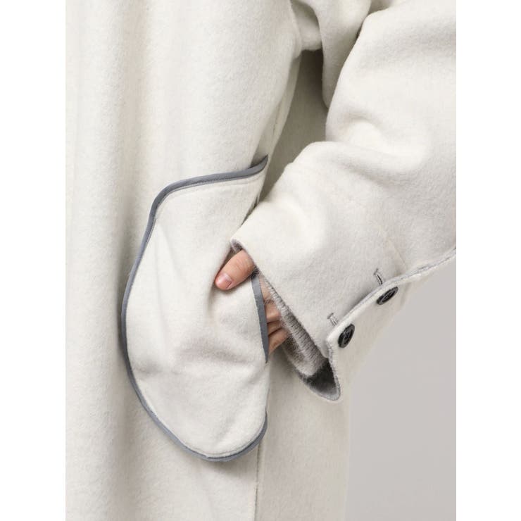 【Htage】リバーシブルビッグシルエットリバーコート | Ungrid | 詳細画像14 