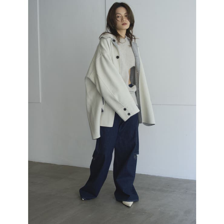 【Htage】リバーシブルビッグシルエットリバーコート | Ungrid | 詳細画像3 