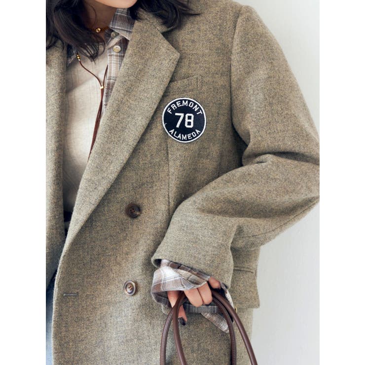 ワッペンデザインルーズ起毛ジャケット | Ungrid | 詳細画像14 