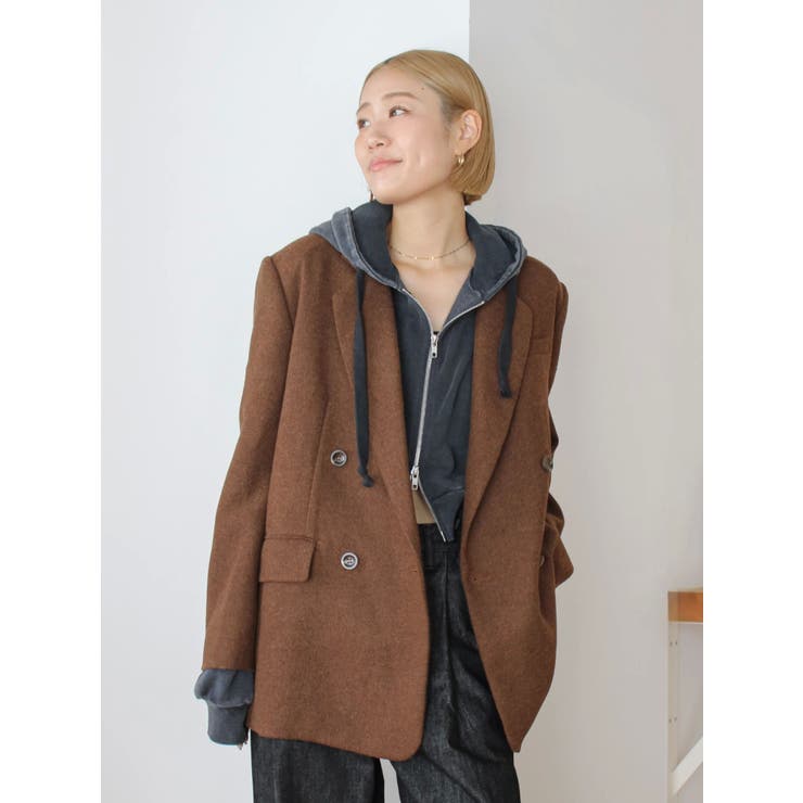 ワッペンデザインルーズ起毛ジャケット | Ungrid | 詳細画像24 