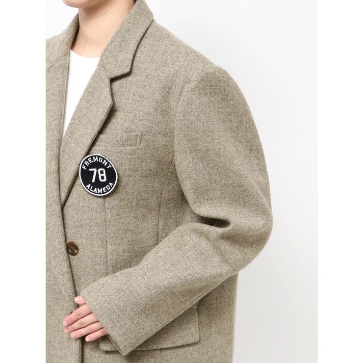 ワッペンデザインルーズ起毛ジャケット | Ungrid | 詳細画像46 