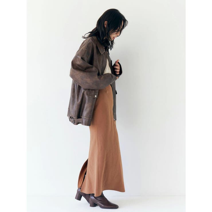 ルーズシルエットフェイクレザーブルゾン | Ungrid | 詳細画像18 