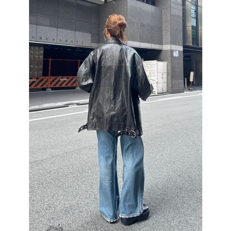 ルーズシルエットフェイクレザーブルゾン | Ungrid | 詳細画像39 