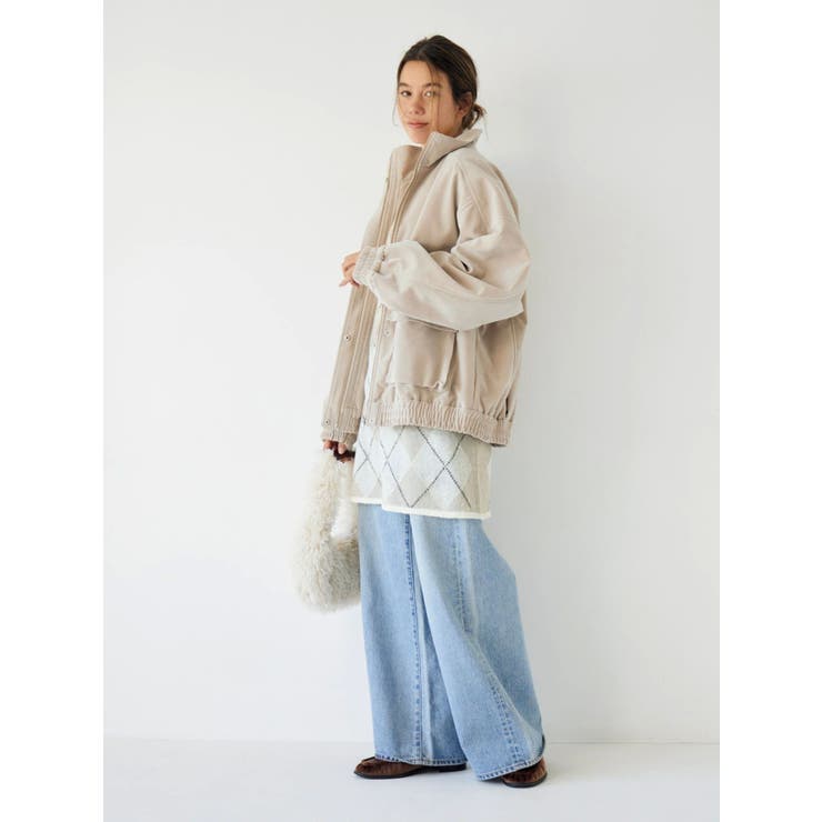 フェイクスウェードブルゾン | Ungrid | 詳細画像7 