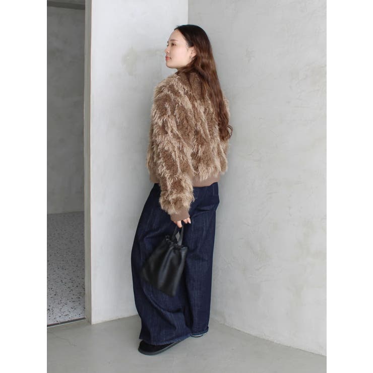 ミックスファーショートブルゾン | Ungrid | 詳細画像10 