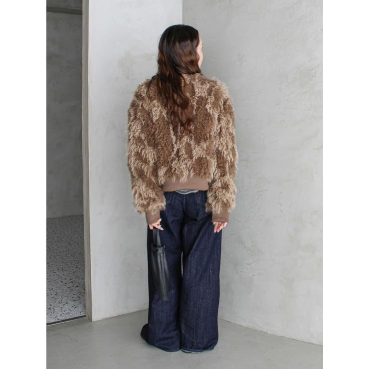 ミックスファーショートブルゾン | Ungrid | 詳細画像11 