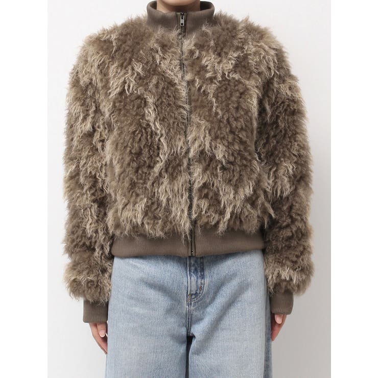 ミックスファーショートブルゾン | Ungrid | 詳細画像12 