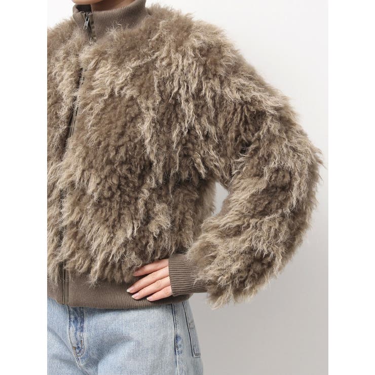 ミックスファーショートブルゾン | Ungrid | 詳細画像16 